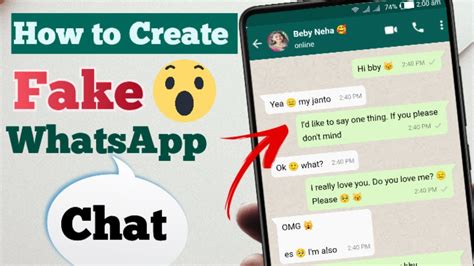 how to make fake whatsapp